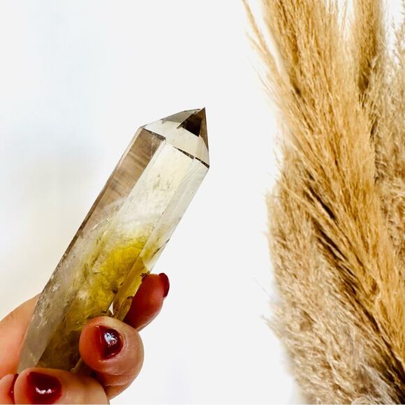 Citrine Polished Genuine 4.5” Crystal Point Boho Gypsy Meditation Yoga Gemstone - Picture 9 of 11
